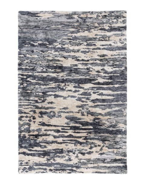 Gallery Direct Trisul Rug – Large Grey Abstract Textured Rug