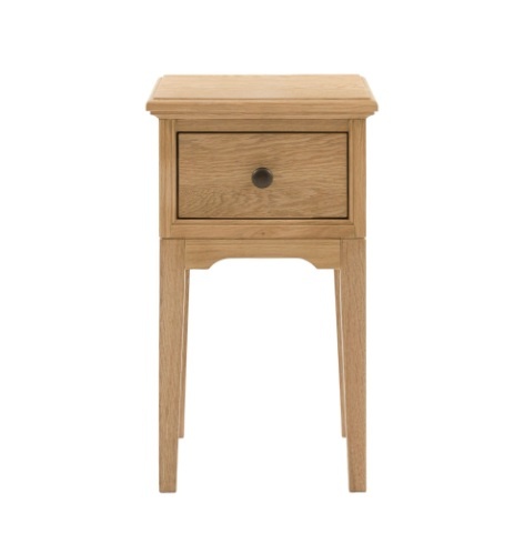 Gallery Direct Malvern 1 Drawer Bedside thumbnail main image no backround