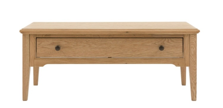 Gallery Direct Malvern 1 Drawer Coffee Table cut out image
