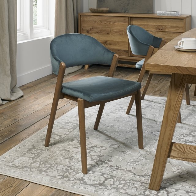 Bentley Designs Bentley Designs Camden Rustic Oak Upholstered Chair