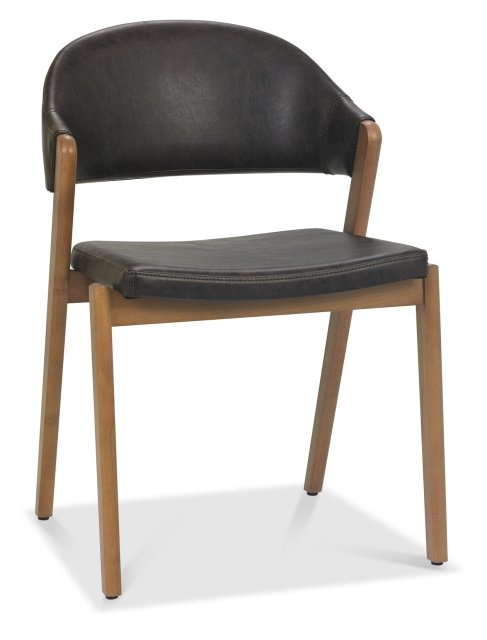 Bentley Designs Bentley Designs Camden Rustic Oak Upholstered Chairs (Set of 2)