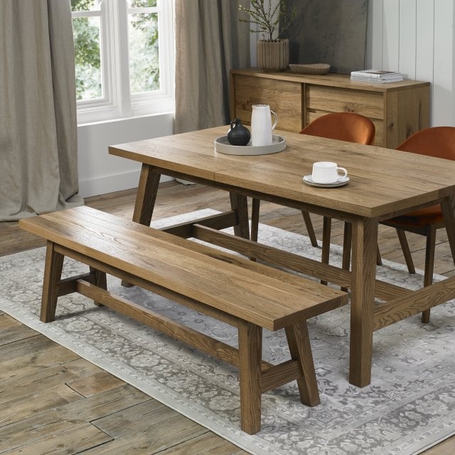 Bentley Designs Bentley Designs Camden Rustic Oak Small Bench
