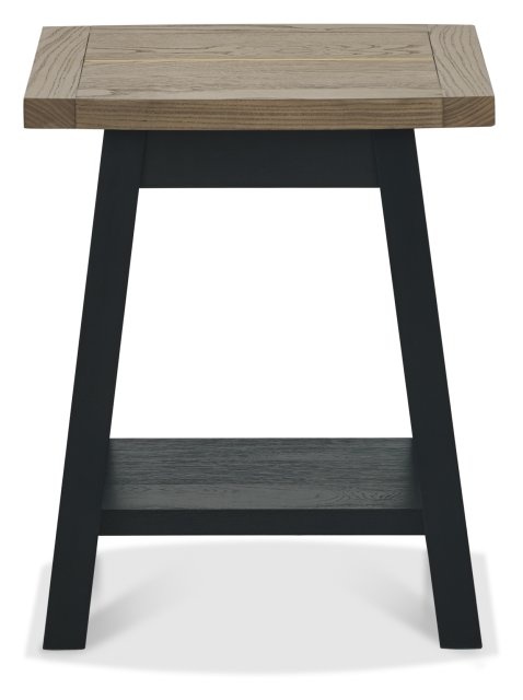 Bentley Designs Bentley Designs Camden Weathered Oak & Peppercorn Lamp Table