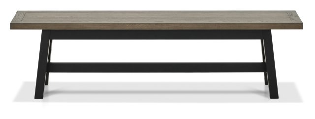 Bentley Designs Bentley Designs Camden Weathered Oak & Peppercorn Small Bench