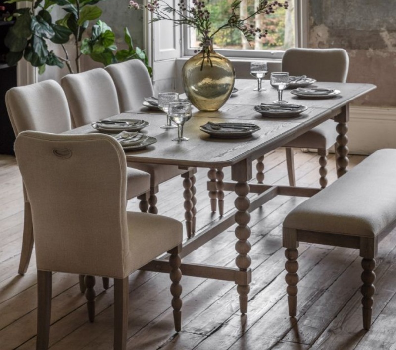 Gallery Direct Gallery Direct Artisan Extending Dining Table Set with 6 Dining Chairs
