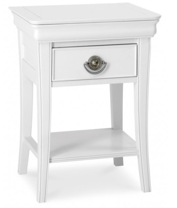 Bentley Designs Bentley Designs Chantilly White 1 Drawer Bedside Table