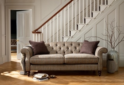 Tetrad Tetrad Harris Tweed Argyll Petit Sofa - Option A - All Tweed