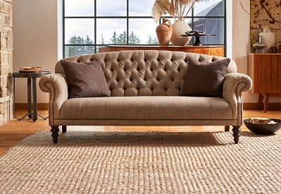 Tetrad Tetrad Harris Tweed Arbroath Midi Sofa - Option C - All Hide