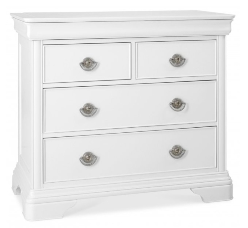 Bentley Designs Bentley Designs Chantilly White 2+2 Drawer Chest