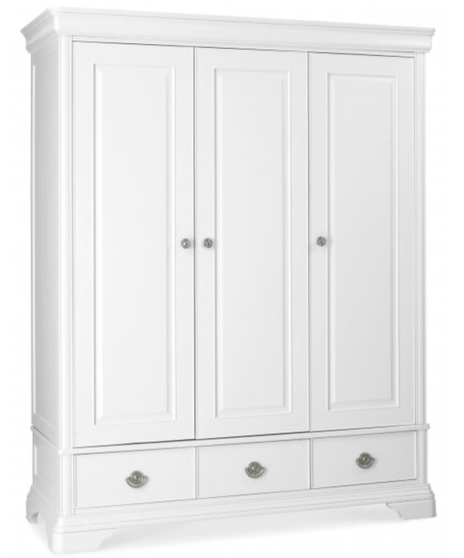 Bentley Designs Bentley Designs Chantilly White Triple Wardrobe