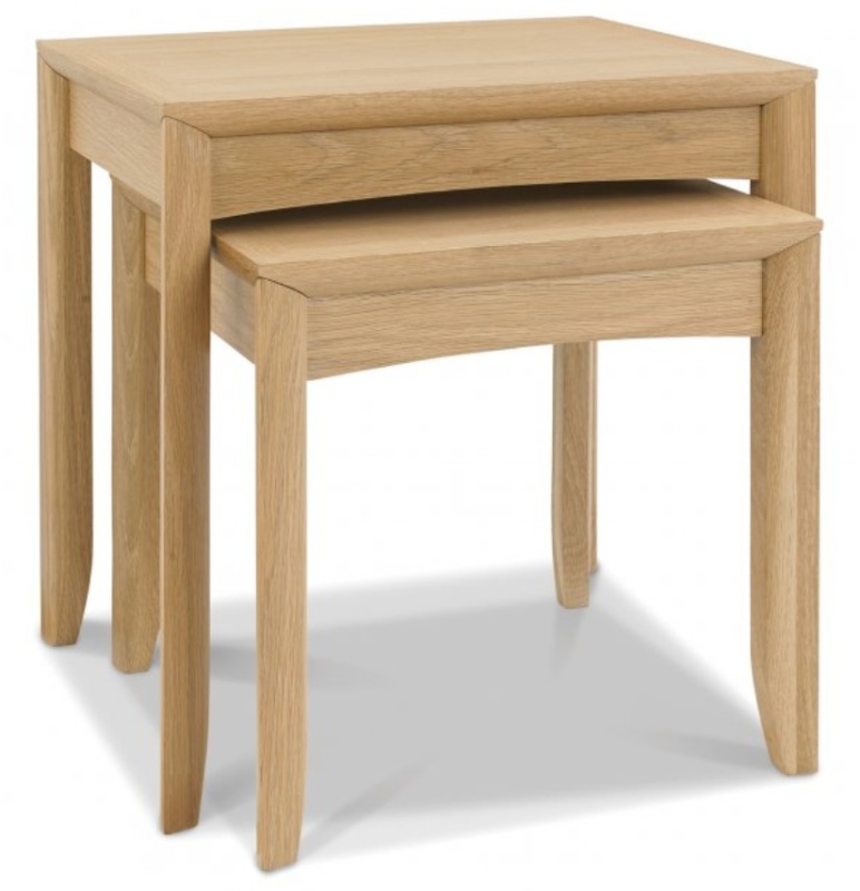 Bentley Designs Bentley Designs Bergen Oak Nest Of Lamp Tables