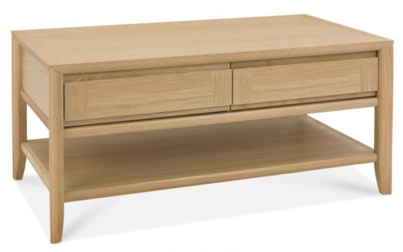 Bentley Designs Bentley Designs Bergen Oak Coffee Table With Drawer