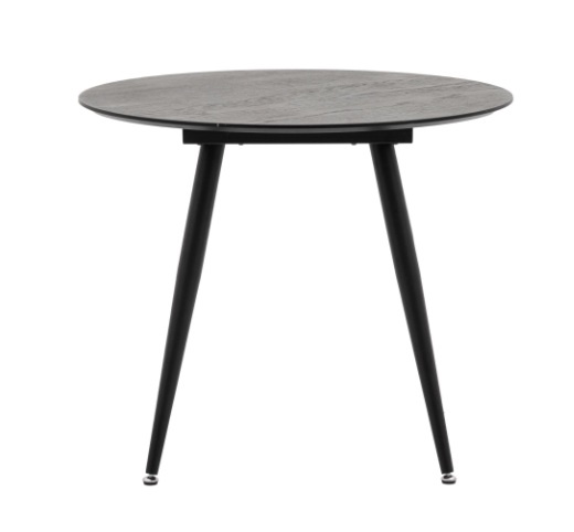 Gallery Direct Gallery Direct Astley Black Oak 90cm Round Dining Table