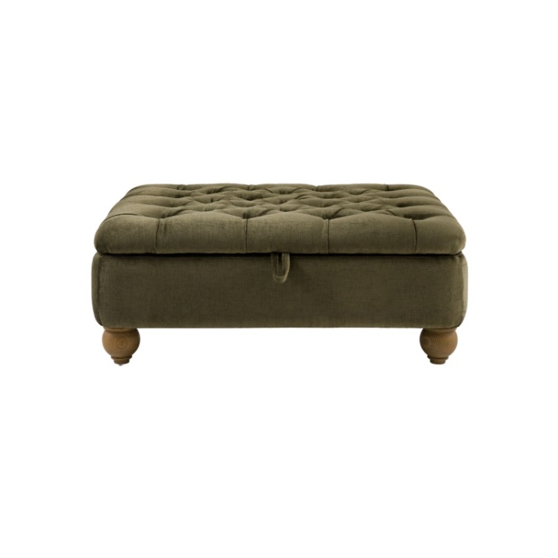 Gallery Direct Gallery Direct Chesterfield Footstool - Celine Olive