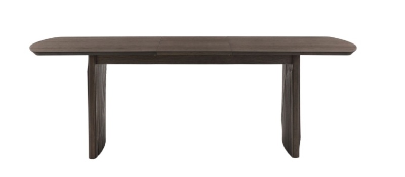 Gallery Direct Onda Walnut Oval Extending Dining Table front image