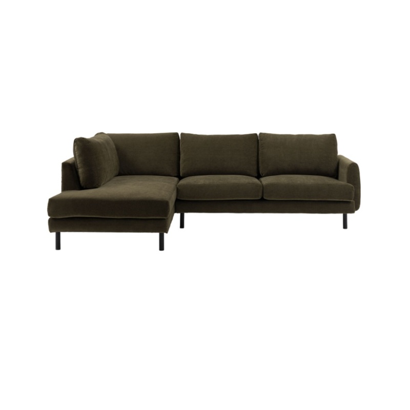 Gallery Direct Gallery Direct Clerkenwell Chaise Sofa LHF - Verona Seaweed