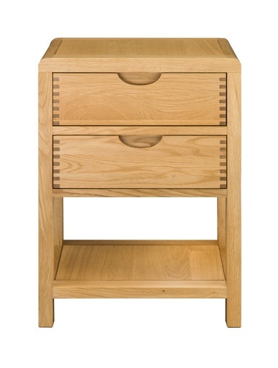 Ercol 1368 Bosco 2 Drawer Bedside Cabinet