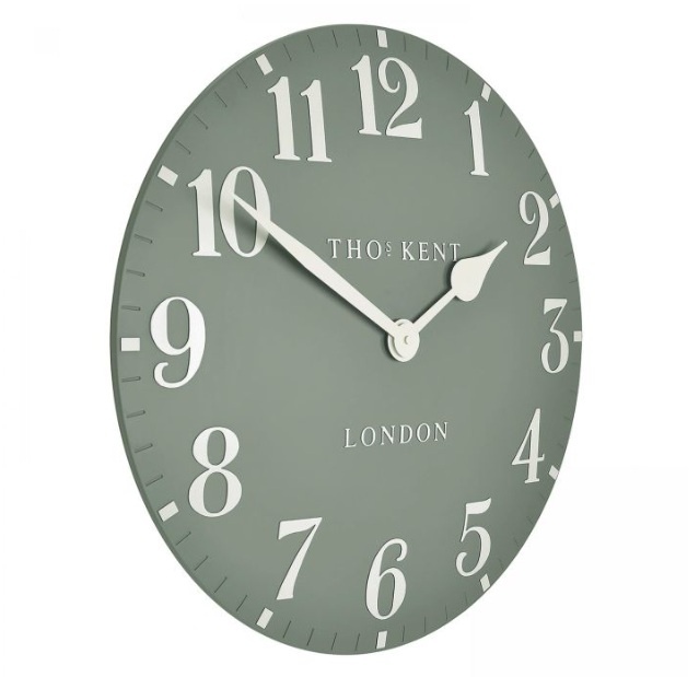 Gallery Direct Thomas Kent Arabic 12cm Wall Clock Seagrass