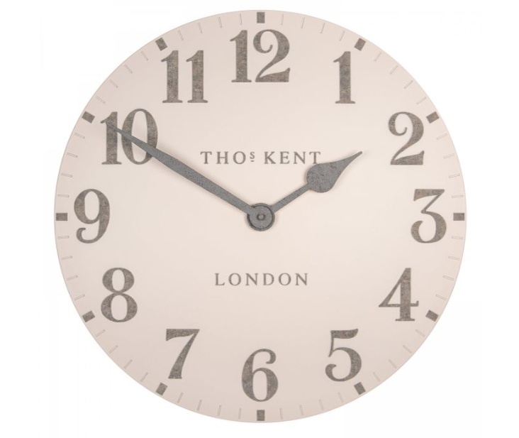 Gallery Direct Thomas Kent Arabic 12cm Wall Clock Shy Pink