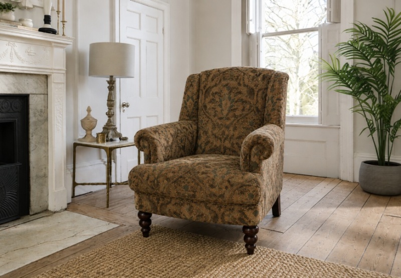 Tetrad Tallis Accent Chair in Enigma Fabric in traditional lounge