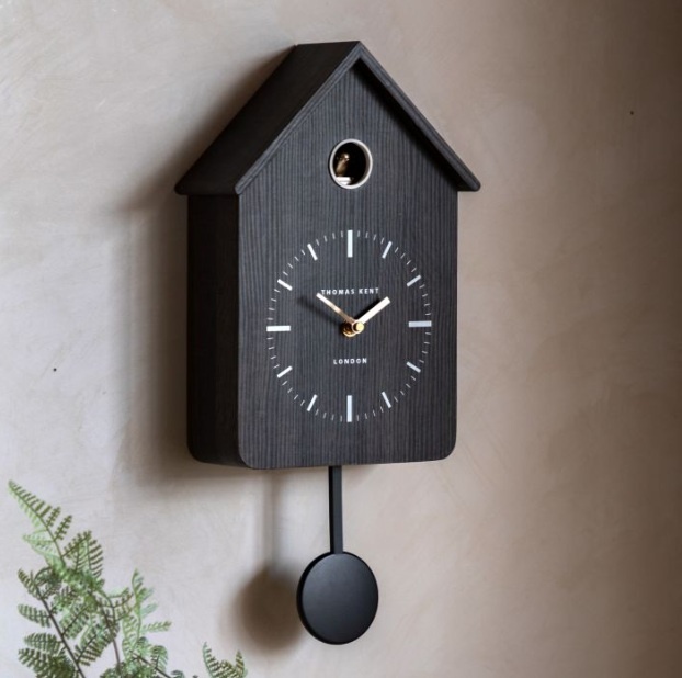 Gallery Direct Thomas Kent Cuckoo Clock - Charcoal