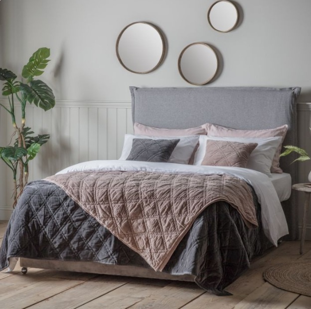 Gallery Direct Gallery Quilted Diamond Bedspread - Blush