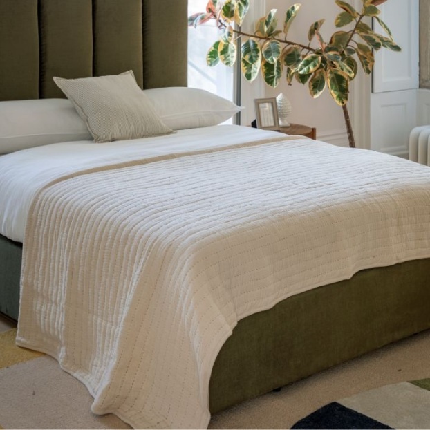 Gallery Direct Gallery Alcove Gauze Bedspread - Taupe