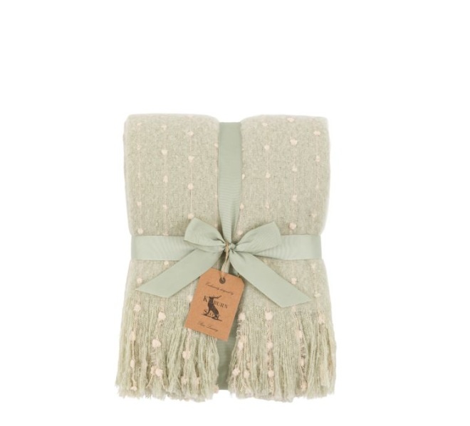 Gallery Direct Gallery Dottie Faux Mohair Throw - Sage