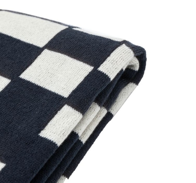 Gallery Direct Lohko Knitted Throw – Ink