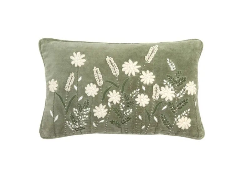 Gallery Direct Gallery Ennerdale Velvet Floral Cushion
