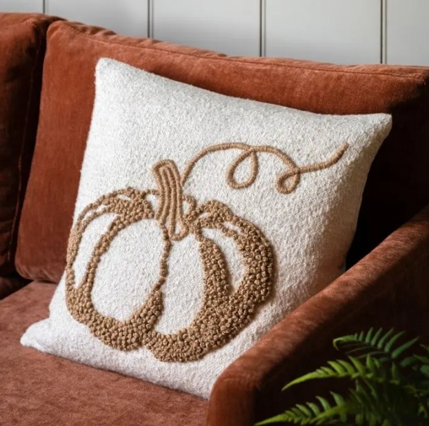 Gallery Direct Gallery Embroidered Pumpkin Cushion