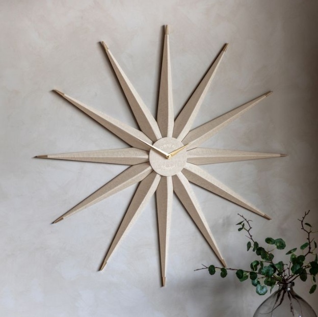 Thomas Kent North Star Wall Clock Light Grey
