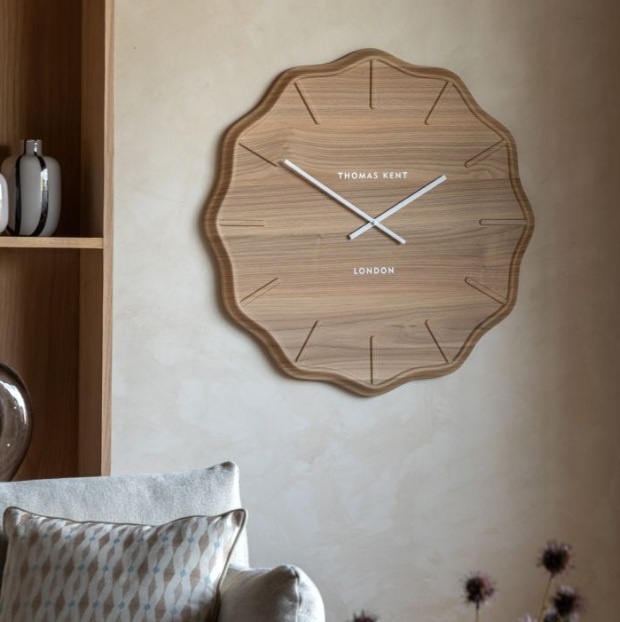 Thomas Kent Harley Wall Clock Light Cedar