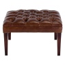 Tetrad Harris Tweed MacKenzie Footstool - All Leather