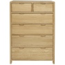 Ercol 1363 Bosco 6 Drawer Tall Wide Chest