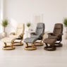 Stressless Consul Chair & Stool Classic Base - 3 Colours 3 Sizes - Quick Ship!