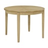 116 Shadows Oak Circular Dining Table on Legs with Sunburst top