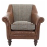 Tetrad Tetrad Harris Tweed Dalmore Accent Chair - Option B (Hide & Tweed)