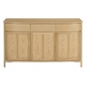 303B Shadows Oak 3 Door Sideboard