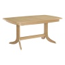 167 Shadows Oak Large Boat Shaped Pedestal Dining Table