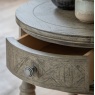 Gallery Gallery Mustique Round 1 Drawer Side Table