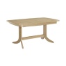 127 Shadows Oak Small Boat Shaped Dining Table on Pedestal