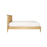 Ercol Teramo 2681 kingsize bed in solid oak side view showing low foot end design