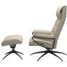 Stressless Stressless London High Back Chair & Stool With Star Base