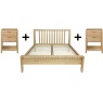 Ercol Bosco Kingsize Bed + 2x Bedside tables