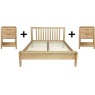 Ercol Bosco 6' Superking Bed + 2x Bedside tables