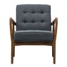 Gallery Humber Chair Dark Grey Linen