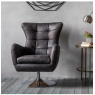 Gallery Bristol Swivel Chair Antique Ebony