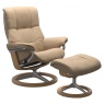 Stressless Mayfair Medium Chair and Stool with Signature Base - 3 Colours Options - Quick Ship!