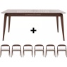 Ercol Lugo Medium Extending Dining Table + 6 Dining Armchairs